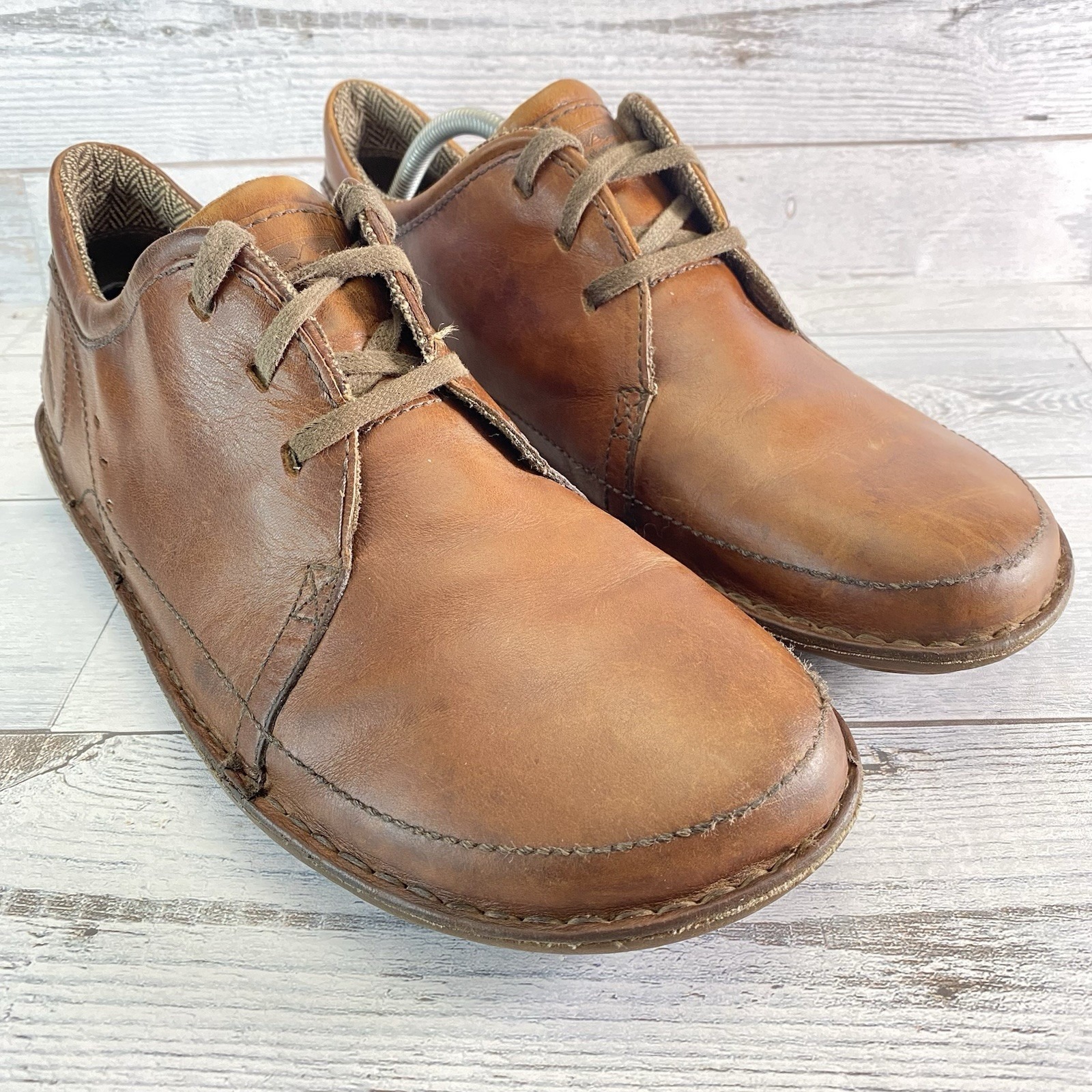 Patagonia Loulu Shoes Mens 12 Brown Walnut Leather Barefoot Minimalist Sneakers
